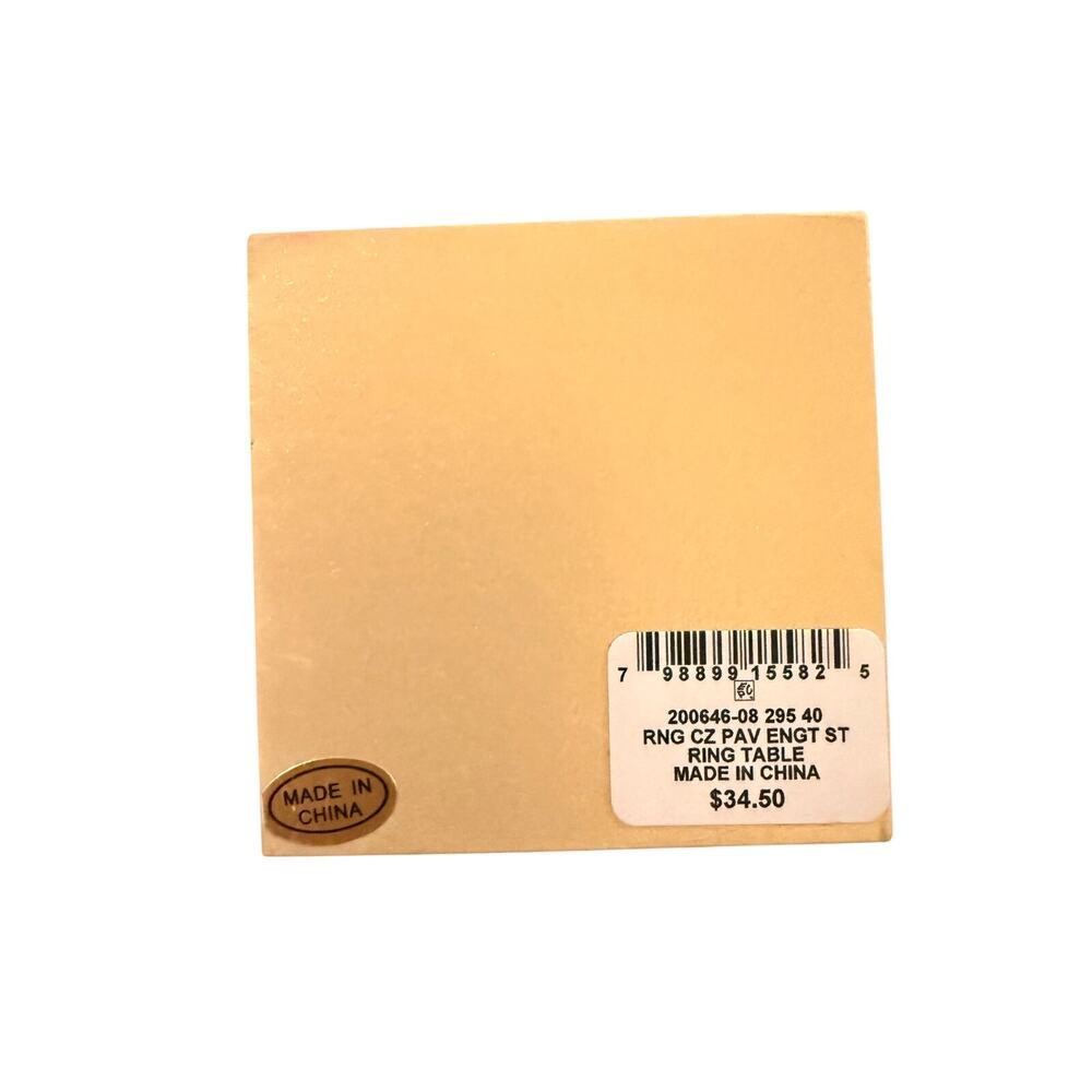 Charter Club Silver and White Crystal Ring Set - Picture 5 of 5